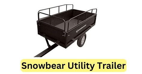 snowbear utility trailer owners manual